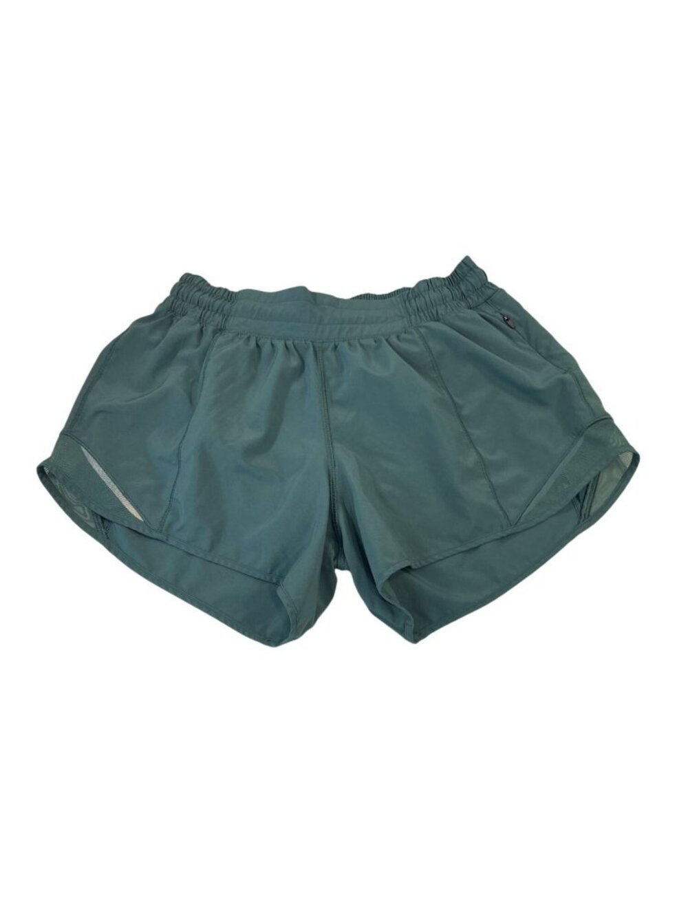 Lululemon Hotty Hot Athletic Shorts 6 Tall Teal Everyday Running Workout Sporty